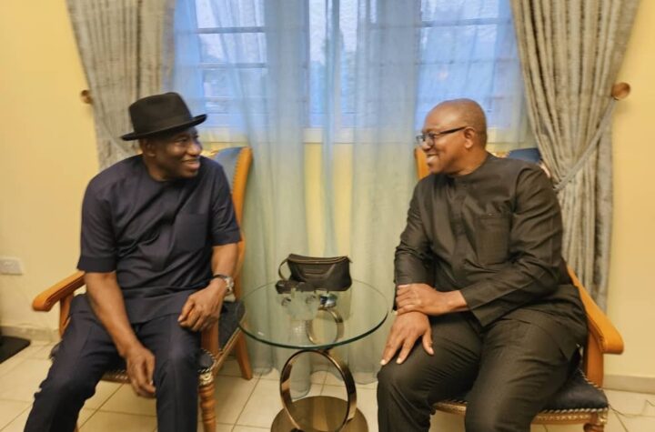 Goodluck Jonathan and Peter Obi