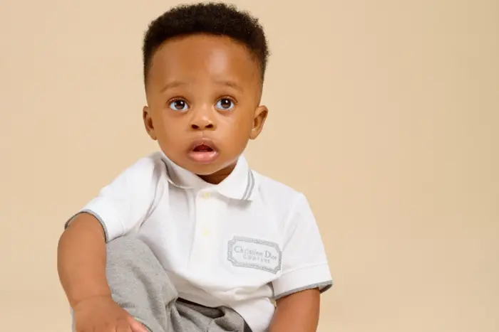 Priscilla Ojo and Juma Jux Unveil Son Rakeem’s Face As He Turns One
