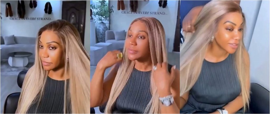 Nigerians Gush Over Margaret Obi’s Beauty As She Rocks Chic Wig in New Video