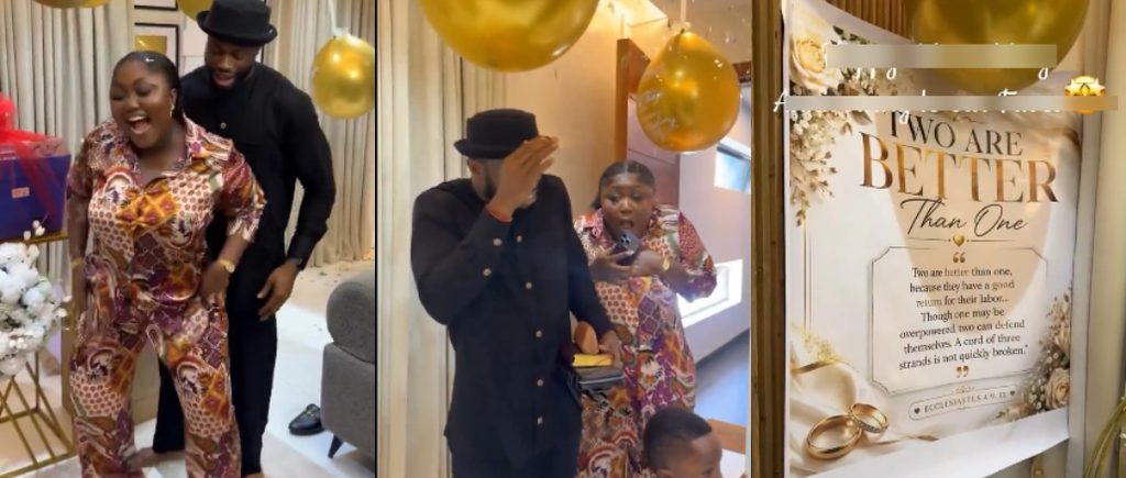 Fans Shower Stan Nze and Blessing Obasi With Gifts as They Mark 5th Wedding Anniversary